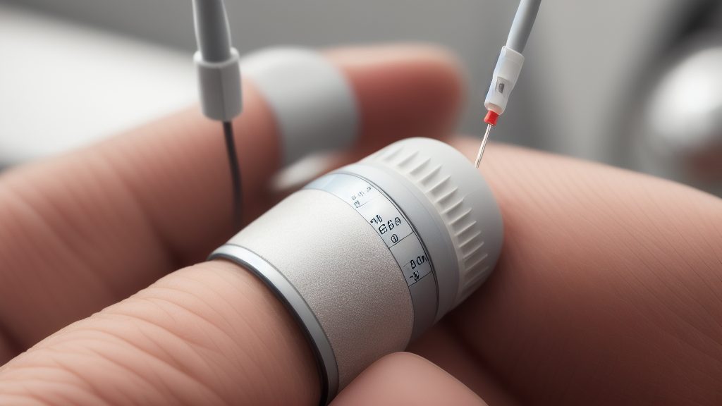 Modern GSR electrodes measuring skin conductance at the fingertips